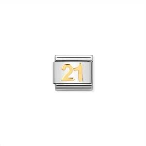 NEW NOMINATION unisex celebrate links bracelet in 21 gold